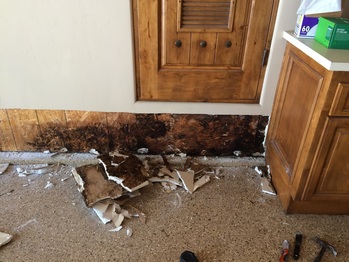 Water heater leak in garage